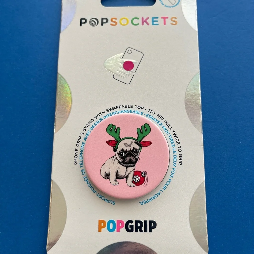 Popsocket - Holiday Pug (CHRISTMAS)